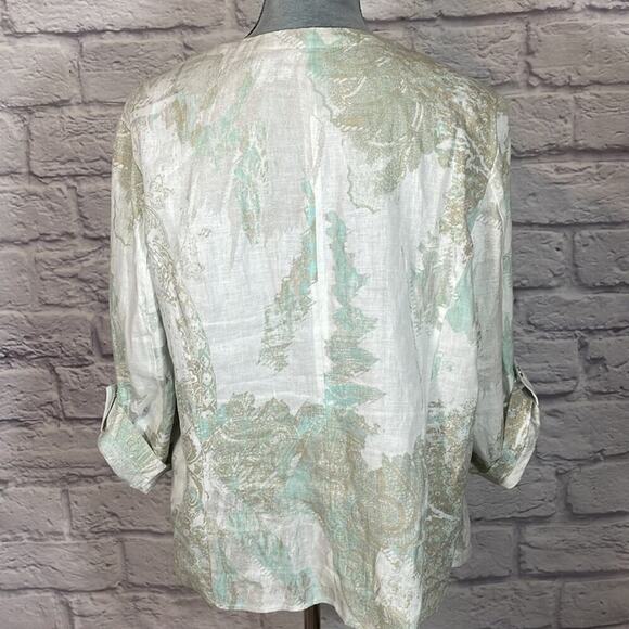 Chico’s Linen blazer jacket - Picture 4 of 8